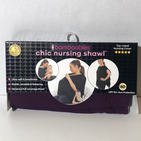 Bamboobies Purple Chic Nursing Shawl